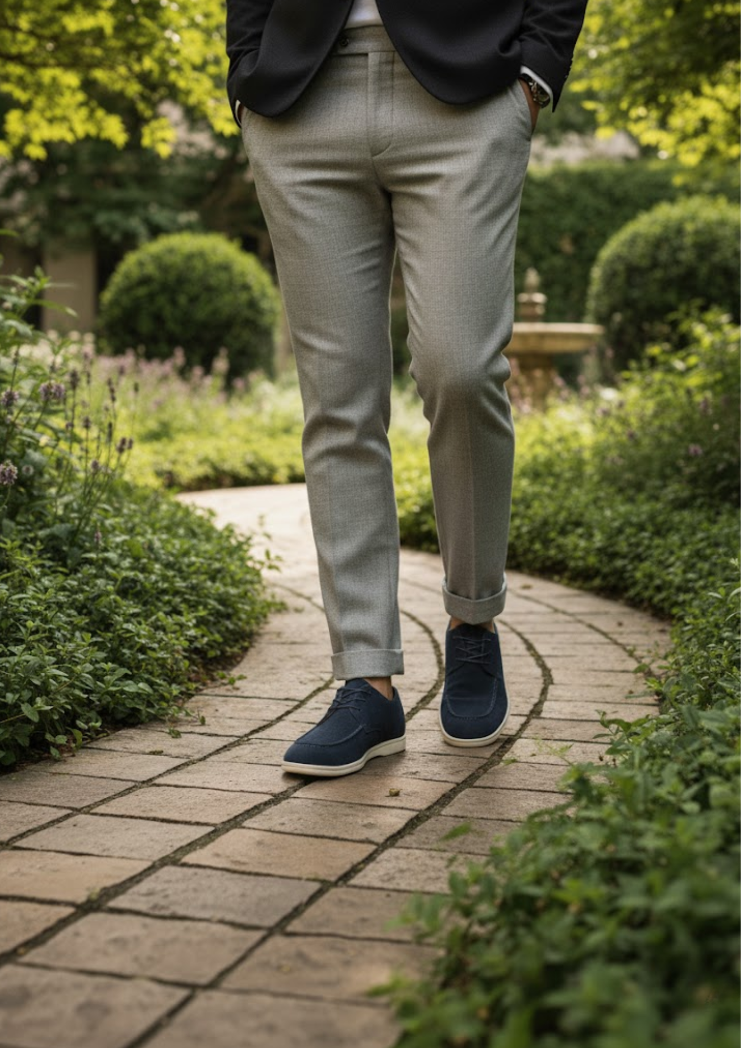 Men’s Suede Lace-Up Derby Shoes – Casual Dress Shoes with Soft Suede Leather