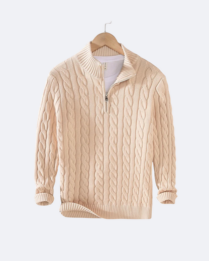 Claudio Cable Knit Quarter-Zip