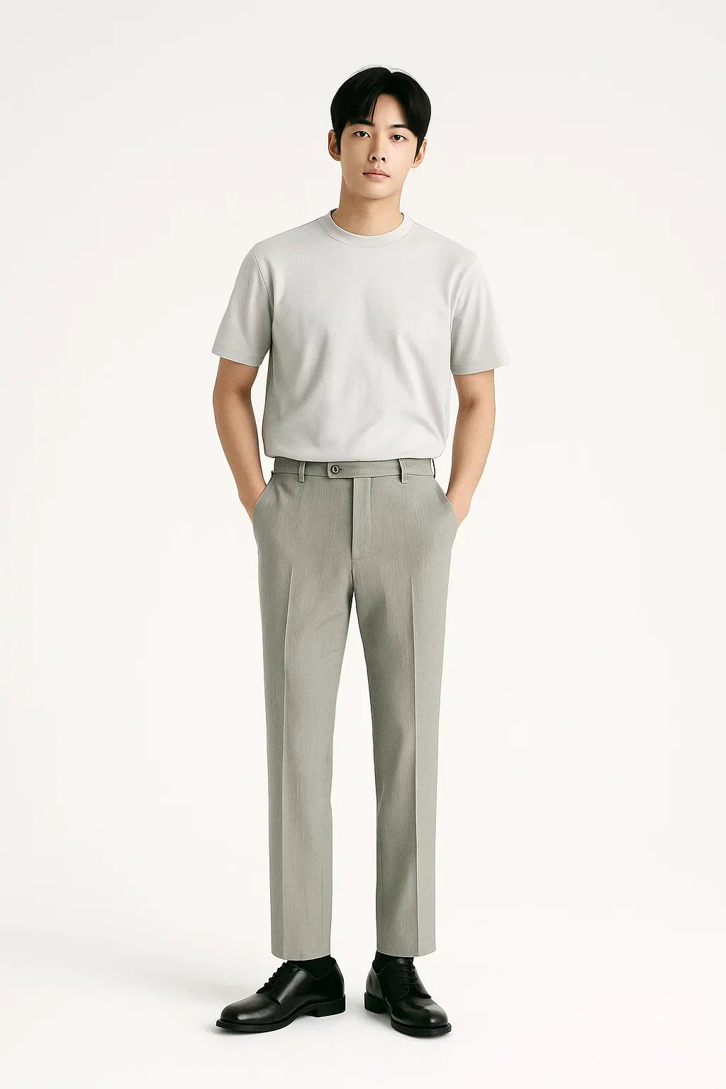 Men’s Slim-Fit Tailored Pants – Classic Stretch