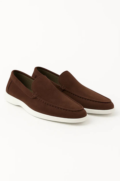 Men’s Suede Loafers Slip-On Casual Shoes – Lightweight Comfort Driving Moccasins