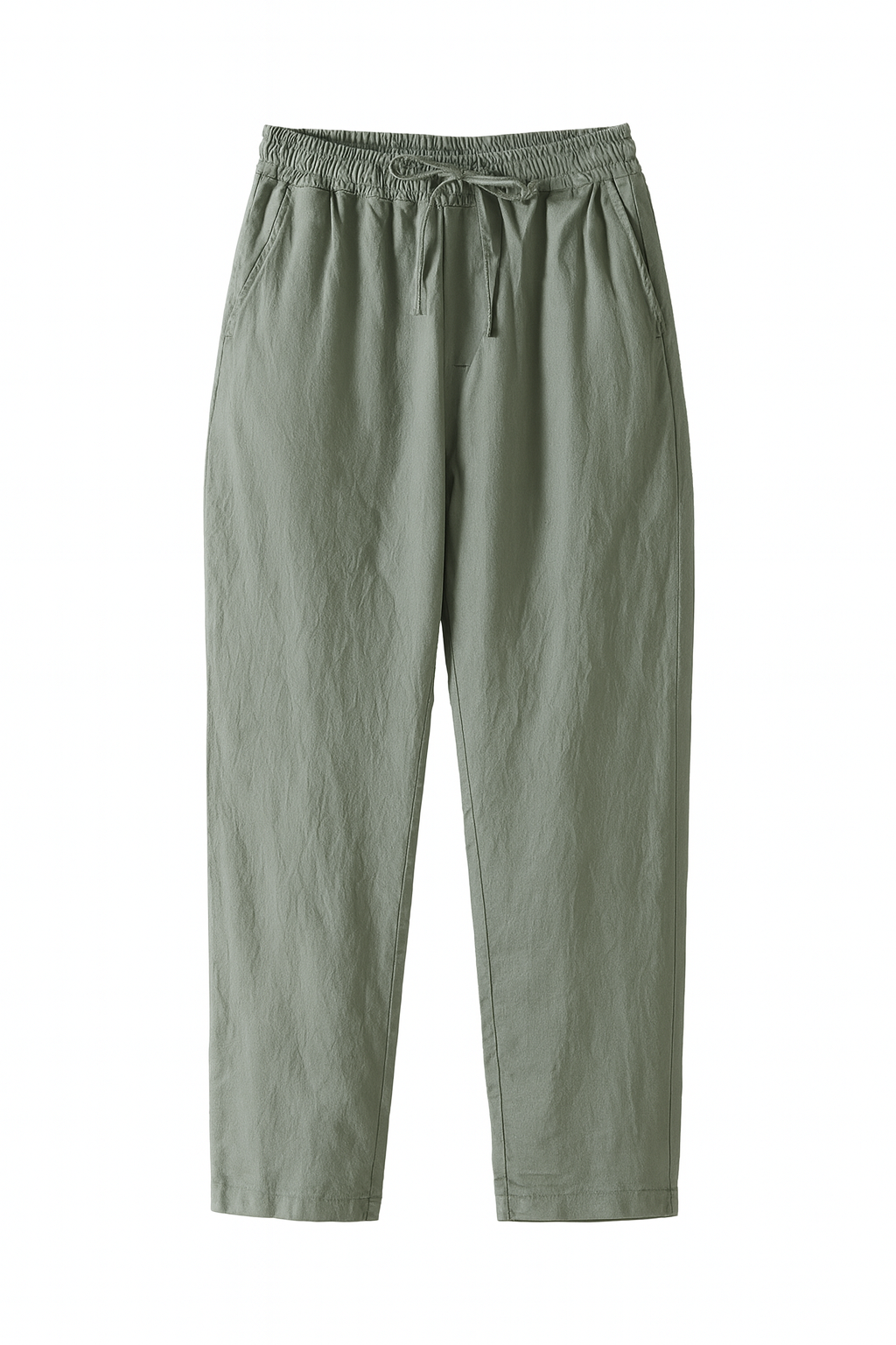 Men’s Lightweight Cotton-Linen Drawstring Pants